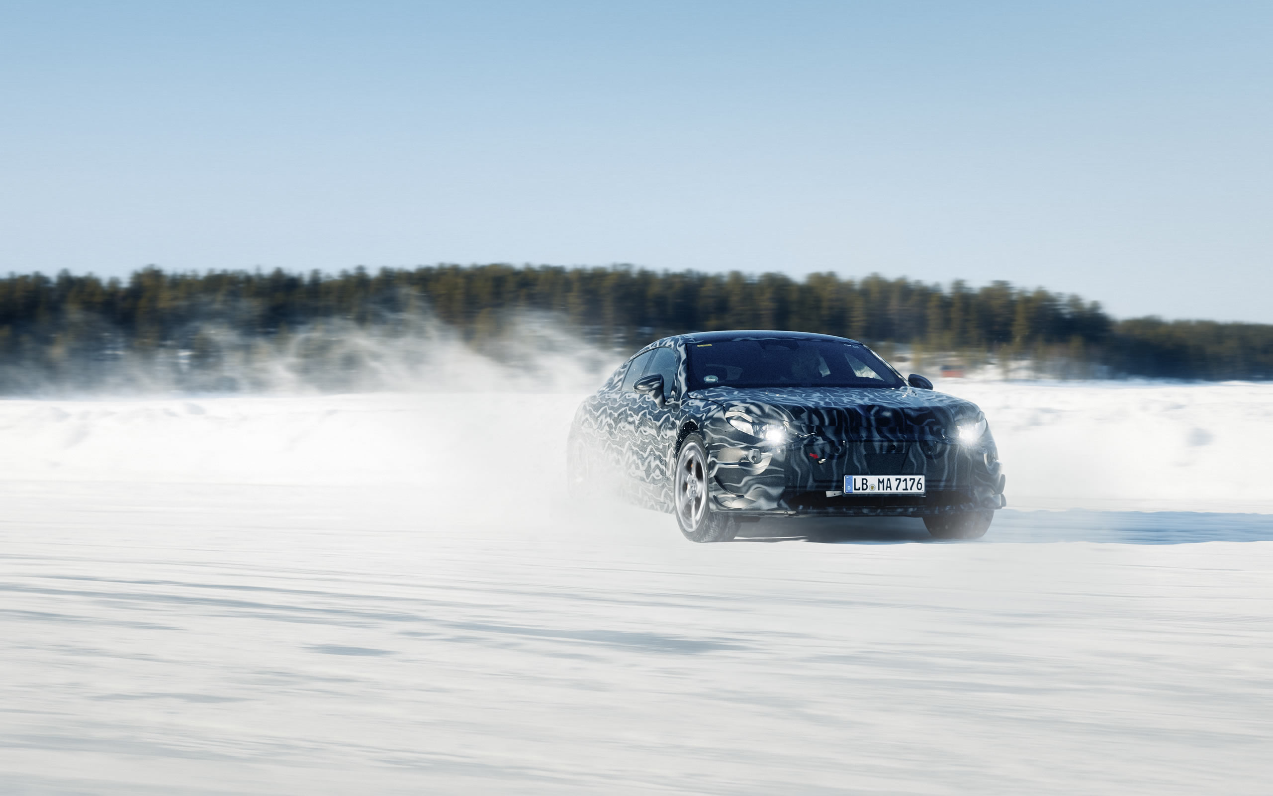 Zimné testovanie budúcej elektrickej výkonnostnej platformy AMG.EA vo Švédsku