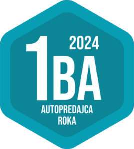 Logo ocenenia Autopredajca roka 2024: 1. miesto v regióne BratislavaLogo ocenenia Autopredajca roka 2024: 1. miesto v regióne Bratislava