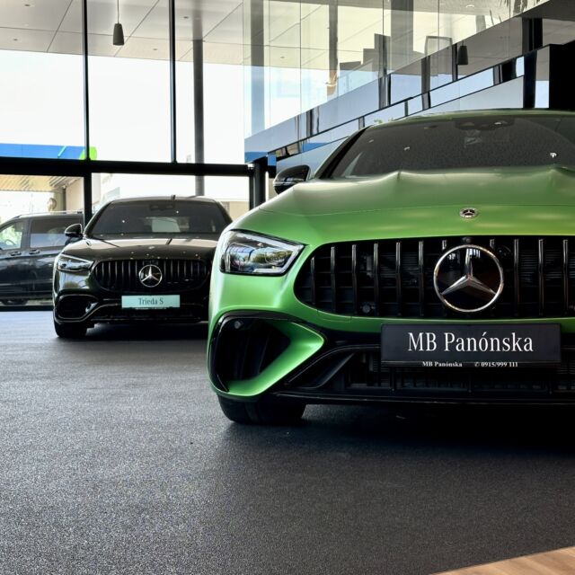 AMG a zelená k sebe jednoducho patria ⭐️
🚗💨 Trieda S 63 E PERFORMANCE spolu s Mercedes-AMG GT 63 S E PEROFROMANCE nám aktuálne skrášľujú showroom. 🔥
Príďťe si ich obhliadnuť, dať si kávu a zažiť nový dizajn našich priestorov už dnes! 

#mbpanonska #mercedesbenz #mercedesamg #amg #amggt #s63