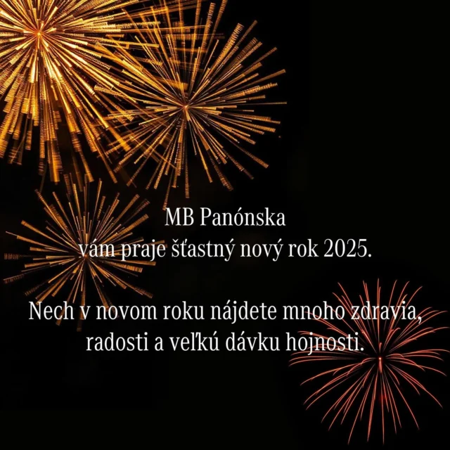 Prajeme vám šťastný nový rok 2025! 🌟 
Veríme, že aj tento rok bude vás bude sprevádzať zdravie, šťastie, pohoda a hojnosť. ⭐️
#pf2025 #happynewyear #stastnynovyrok